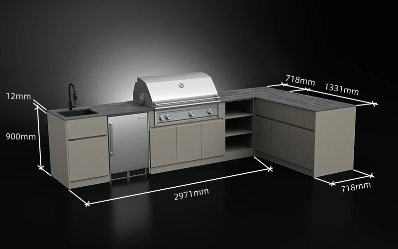 L-Shape-Powder-Coated-Aluminium-Outdoor-Kitchen-Cabinet-Size